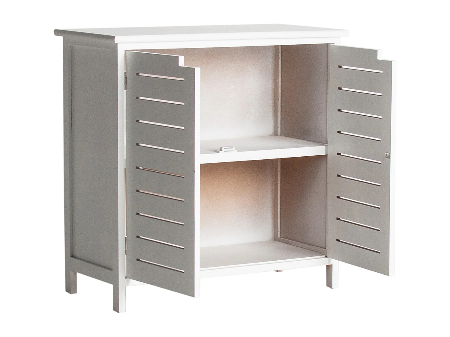 Table chevêt en bois de pin blanc 60x30x60 cm