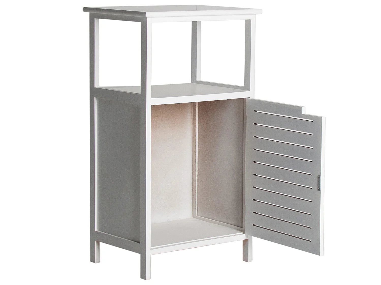 Table chevêt en bois de pin blanc 43x33x78 cm