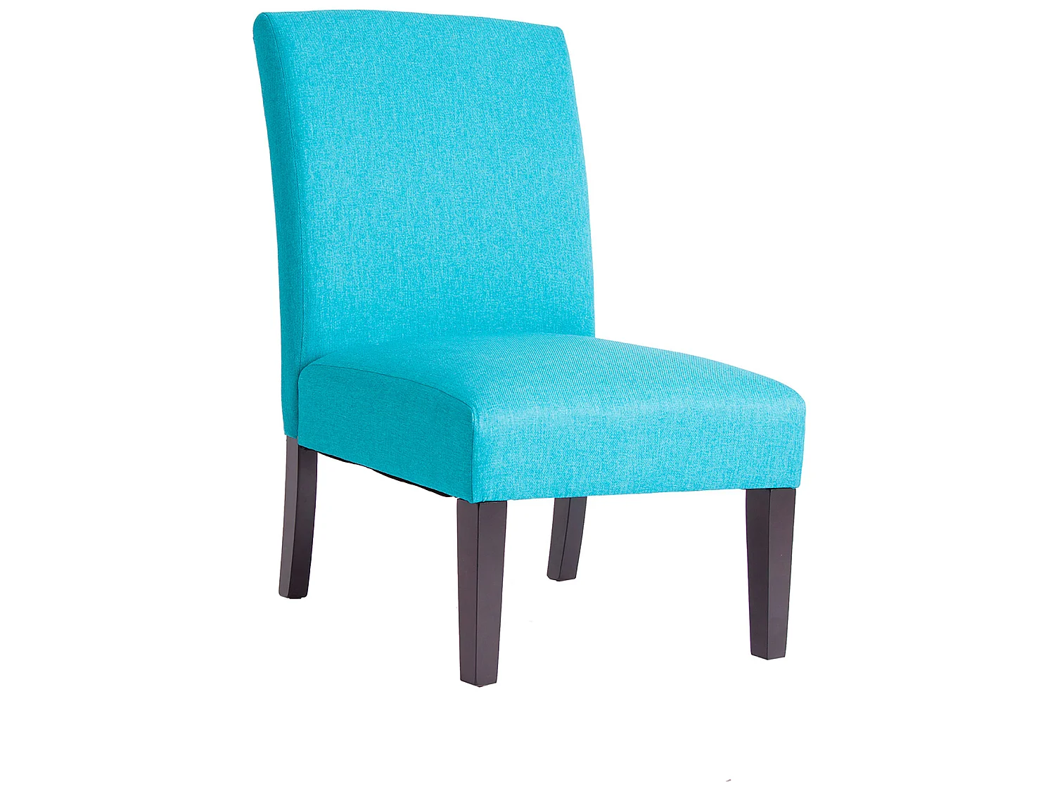 Fauteuil crapaud en polyester turquoise 55x77x92 cm