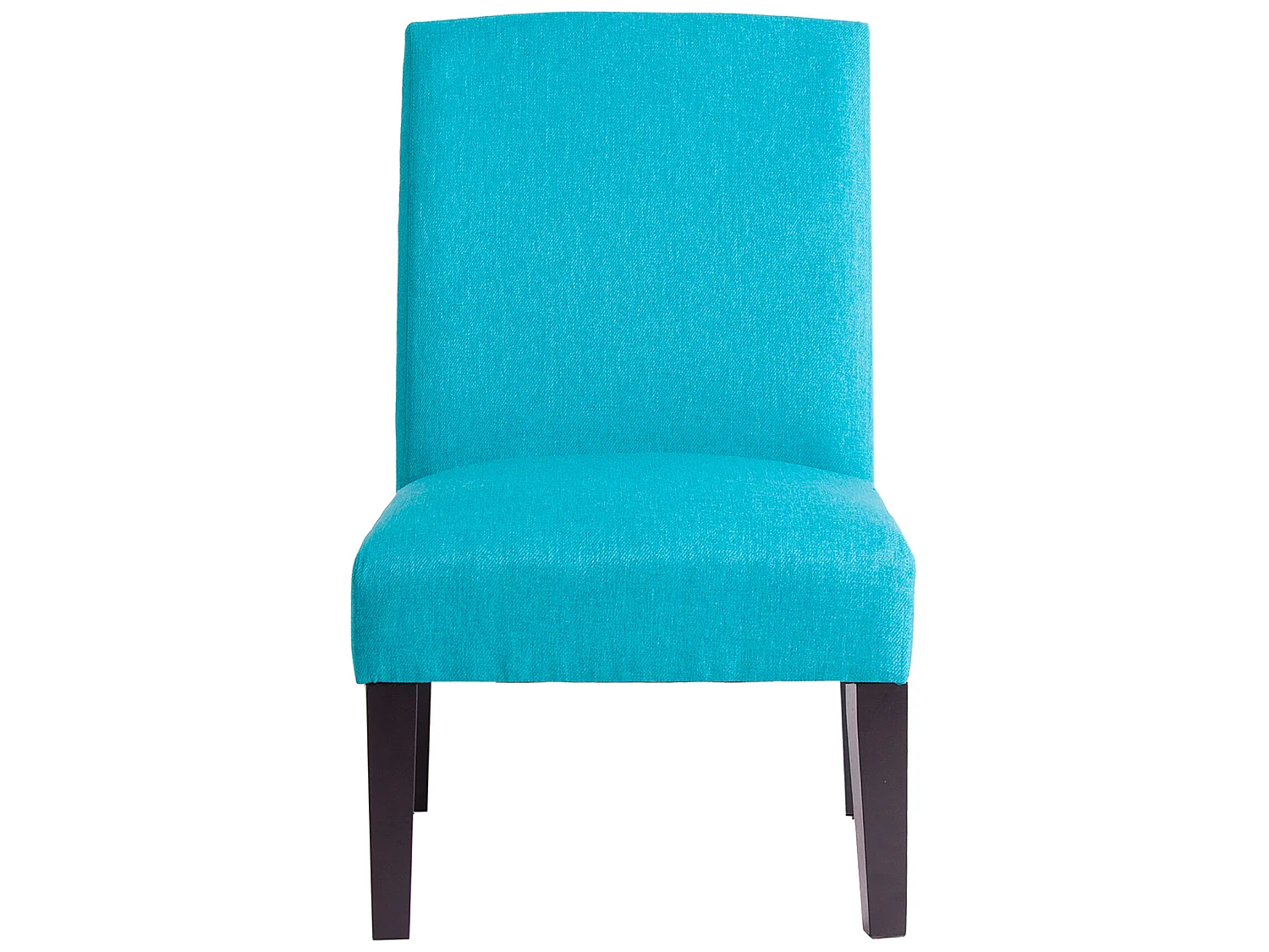 Fauteuil crapaud en polyester turquoise 55x77x92 cm