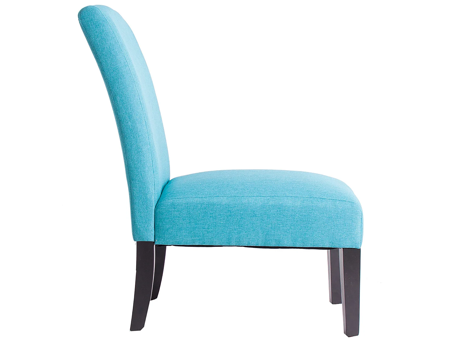 Fauteuil crapaud en polyester turquoise 55x77x92 cm