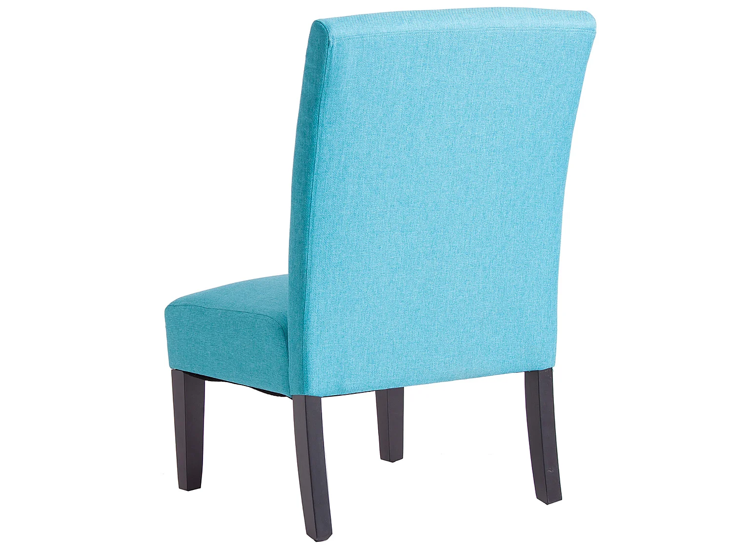 Fauteuil crapaud en polyester turquoise 55x77x92 cm