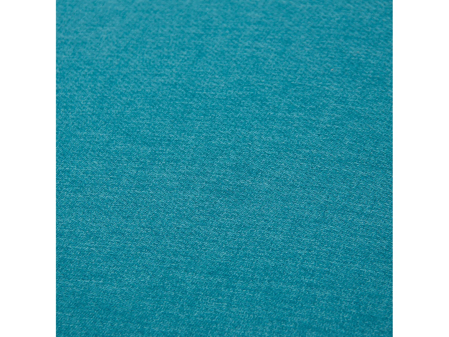 Fauteuil crapaud en polyester turquoise 55x77x92 cm