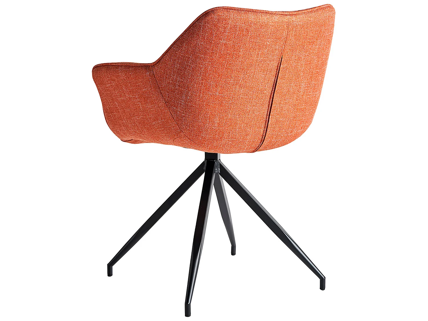 Chaise en polyester orange 63x62x81 cm