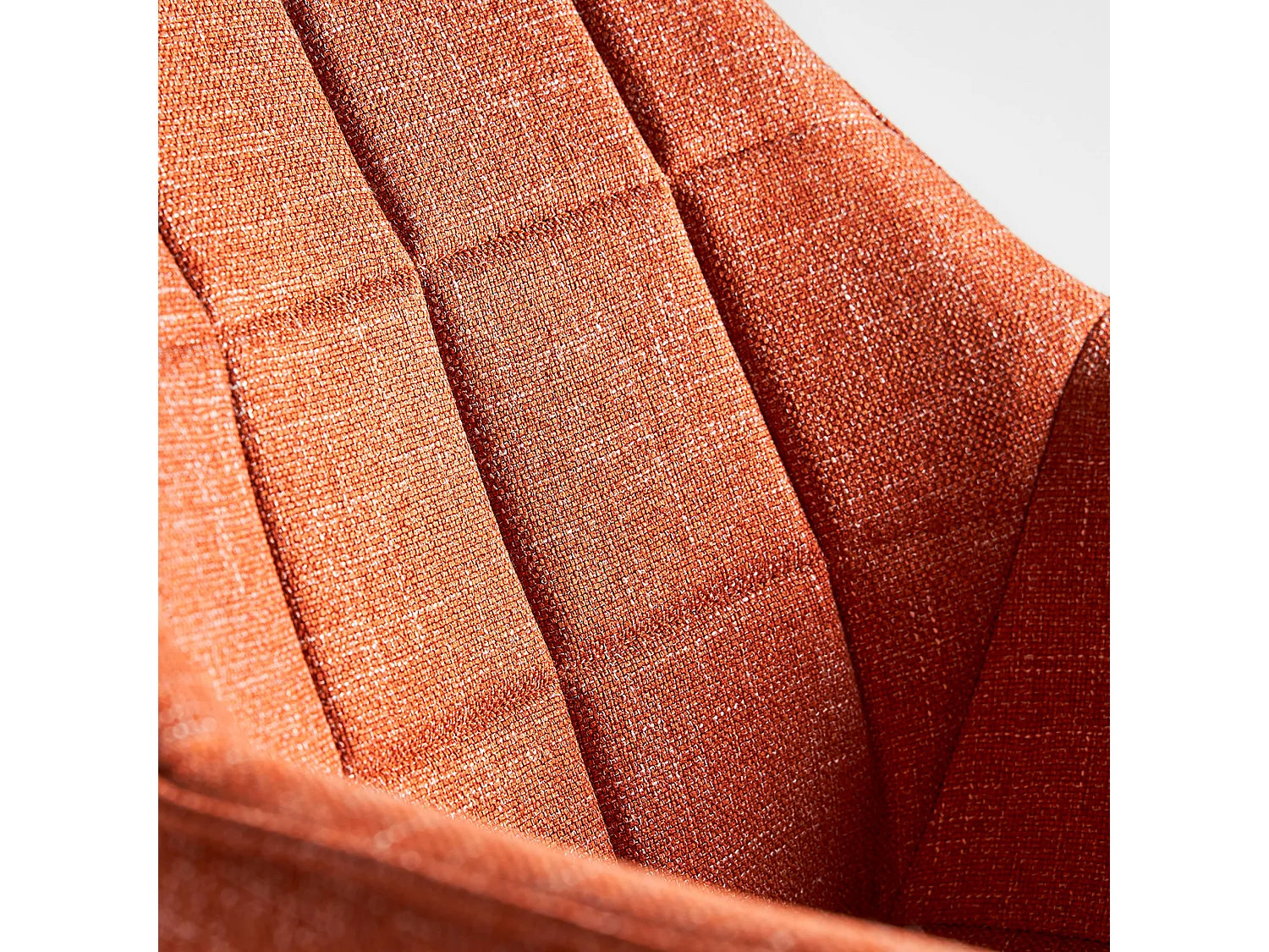 Chaise en polyester orange 63x62x81 cm