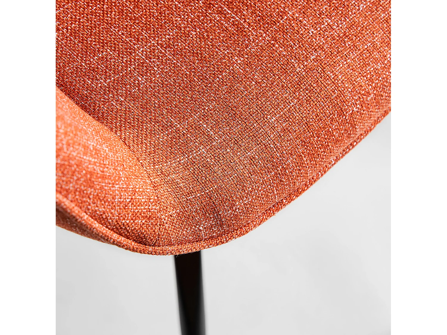 Chaise en polyester orange 63x62x81 cm