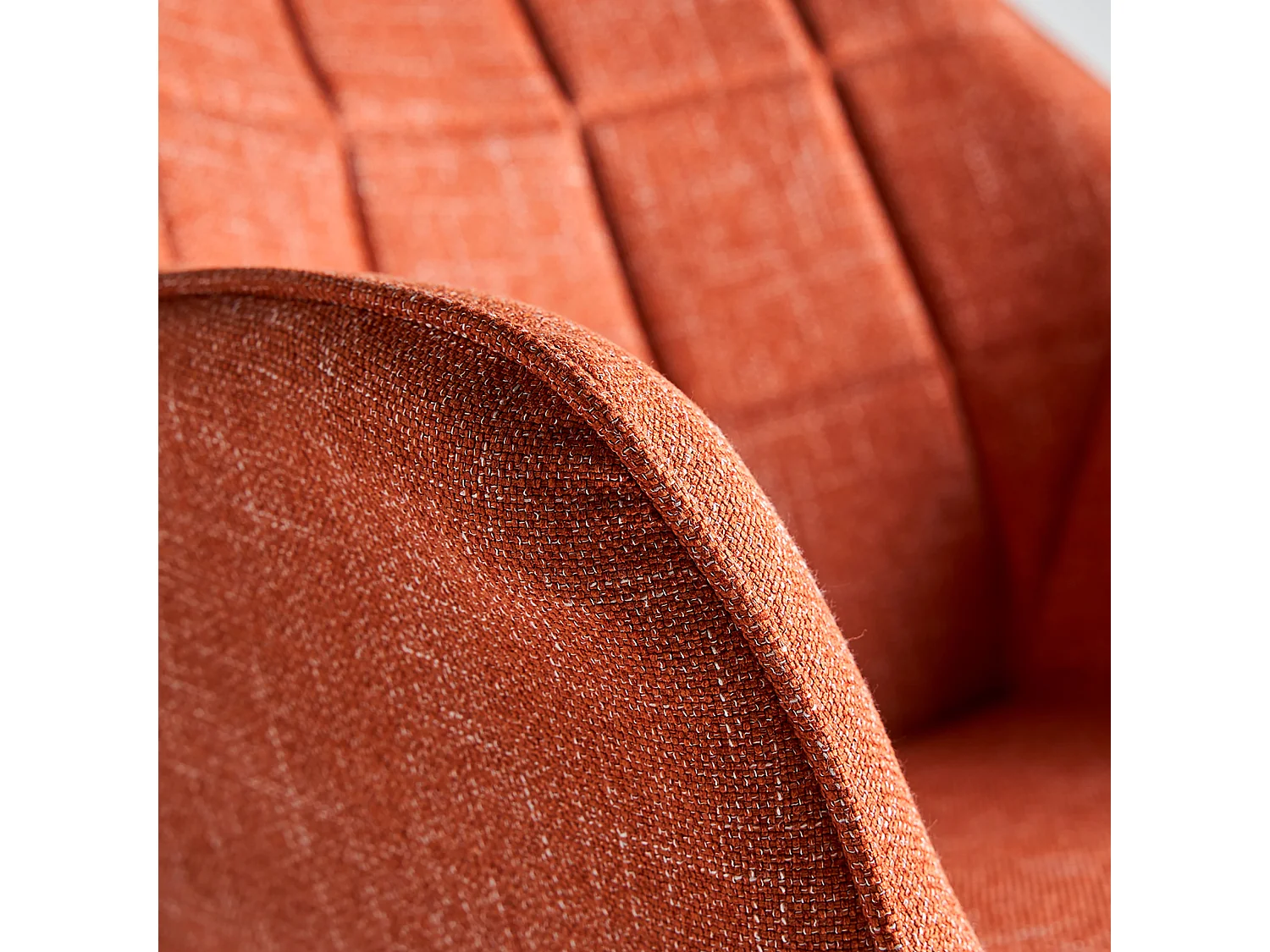 Chaise en polyester orange 63x62x81 cm