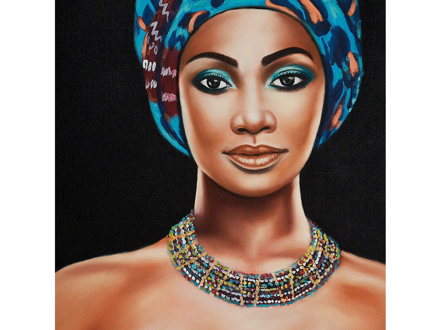 Toile en toile multicouleur 90x4x120 cm