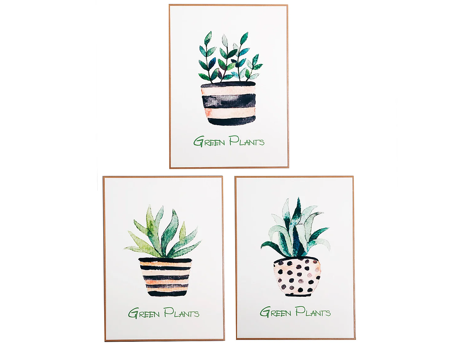 Tableau en méthacrylate nuances vertes 60x3x80 cm