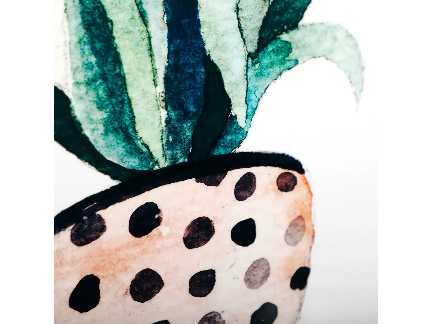 Tableau en méthacrylate nuances vertes 60x3x80 cm