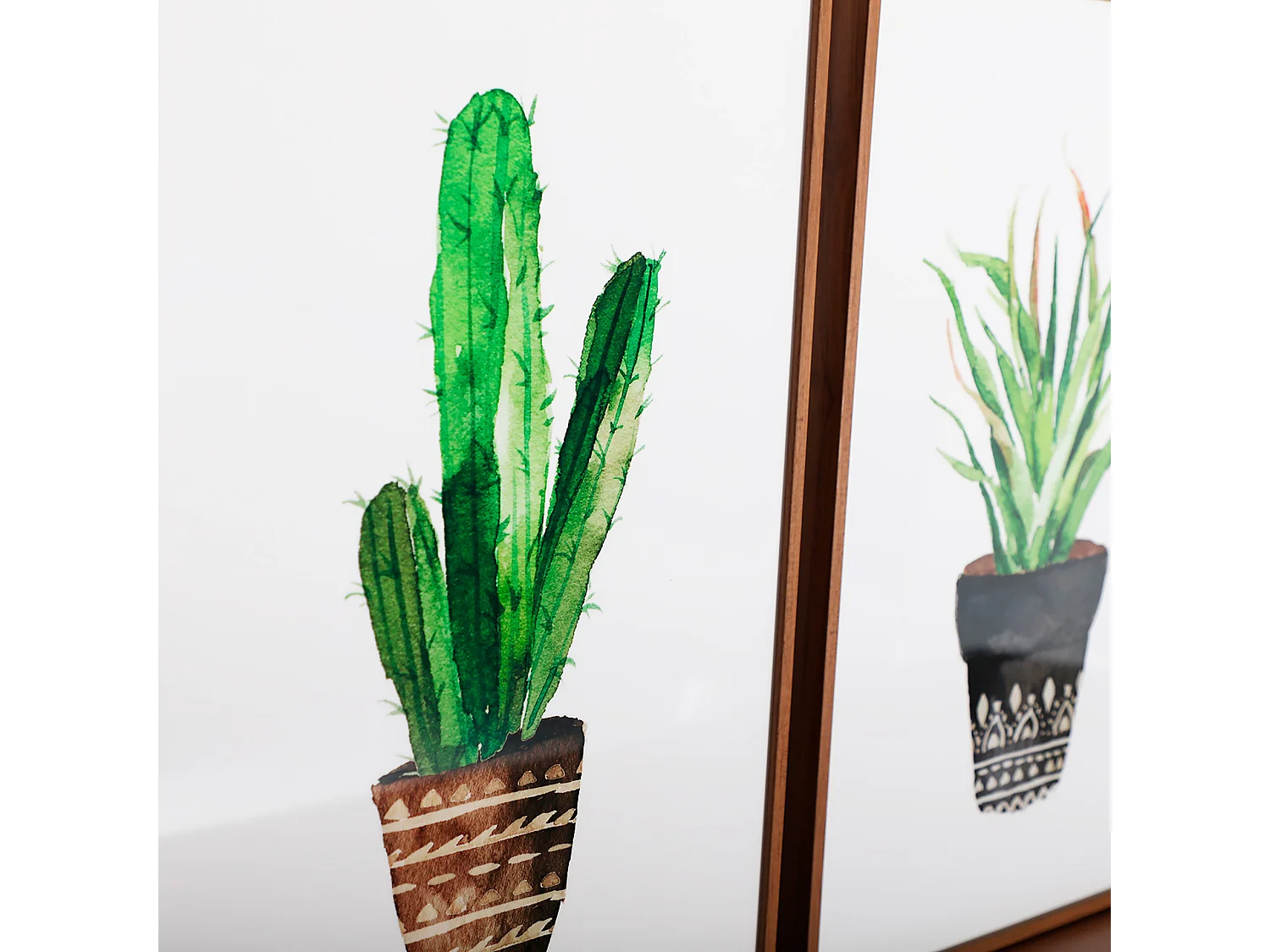 Tableau en méthacrylate nuances vertes 60x3x80 cm