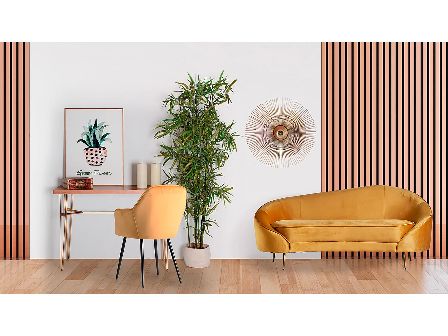 Tableau en méthacrylate nuances vertes 60x3x80 cm