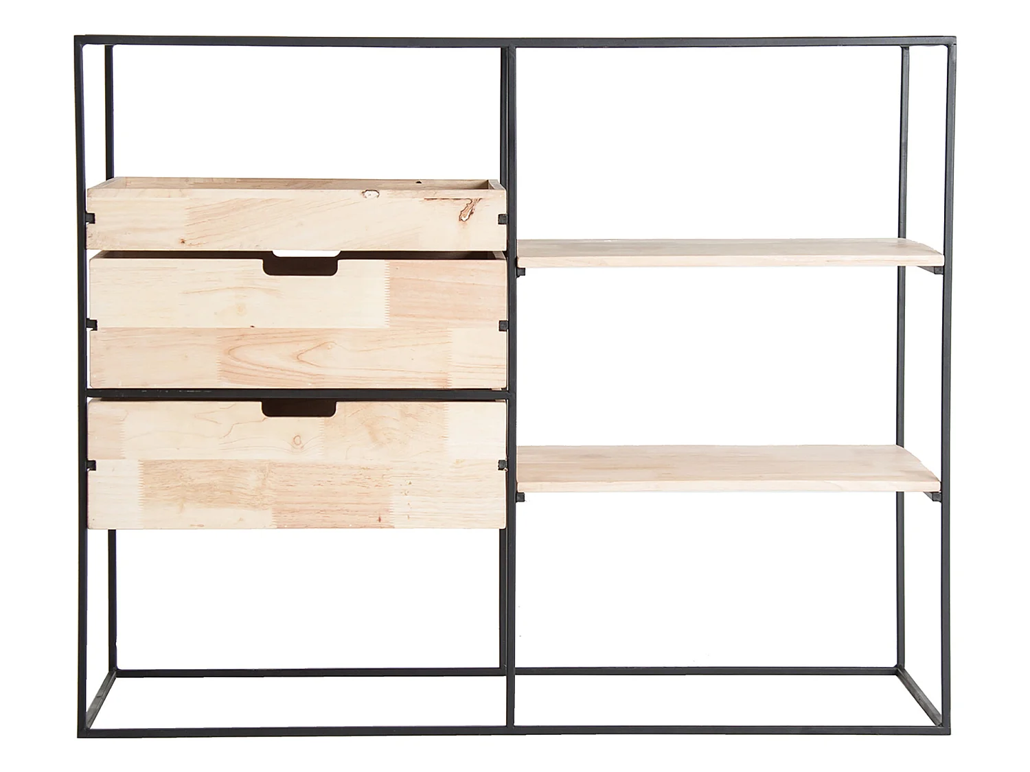 Multi tiroirs en fer marron 100x40x80 cm