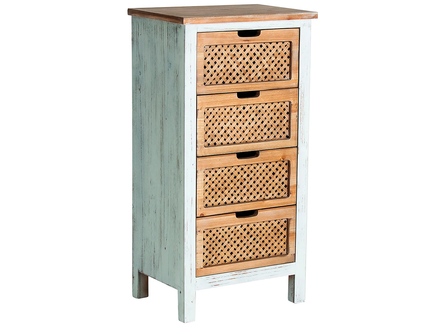 Chiffonier en bois de sapin  48x35x94 cm