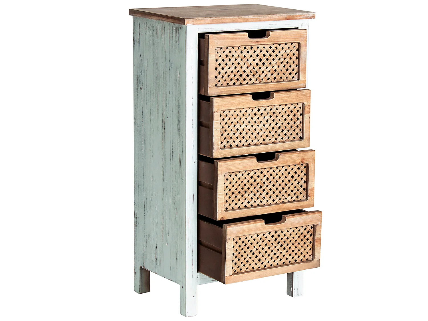 Chiffonier en bois de sapin  48x35x94 cm