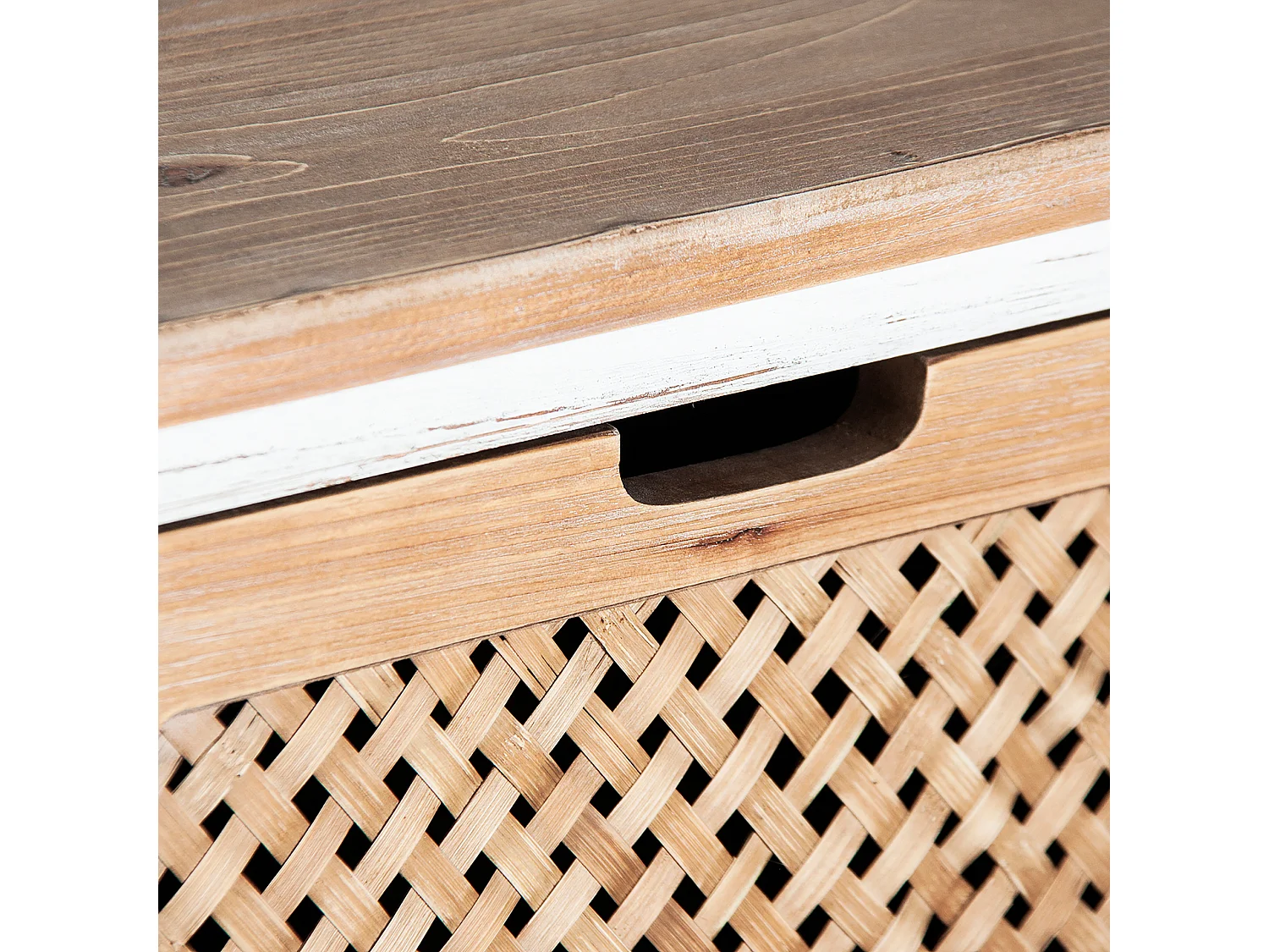 Chiffonier en bois de sapin  48x35x94 cm