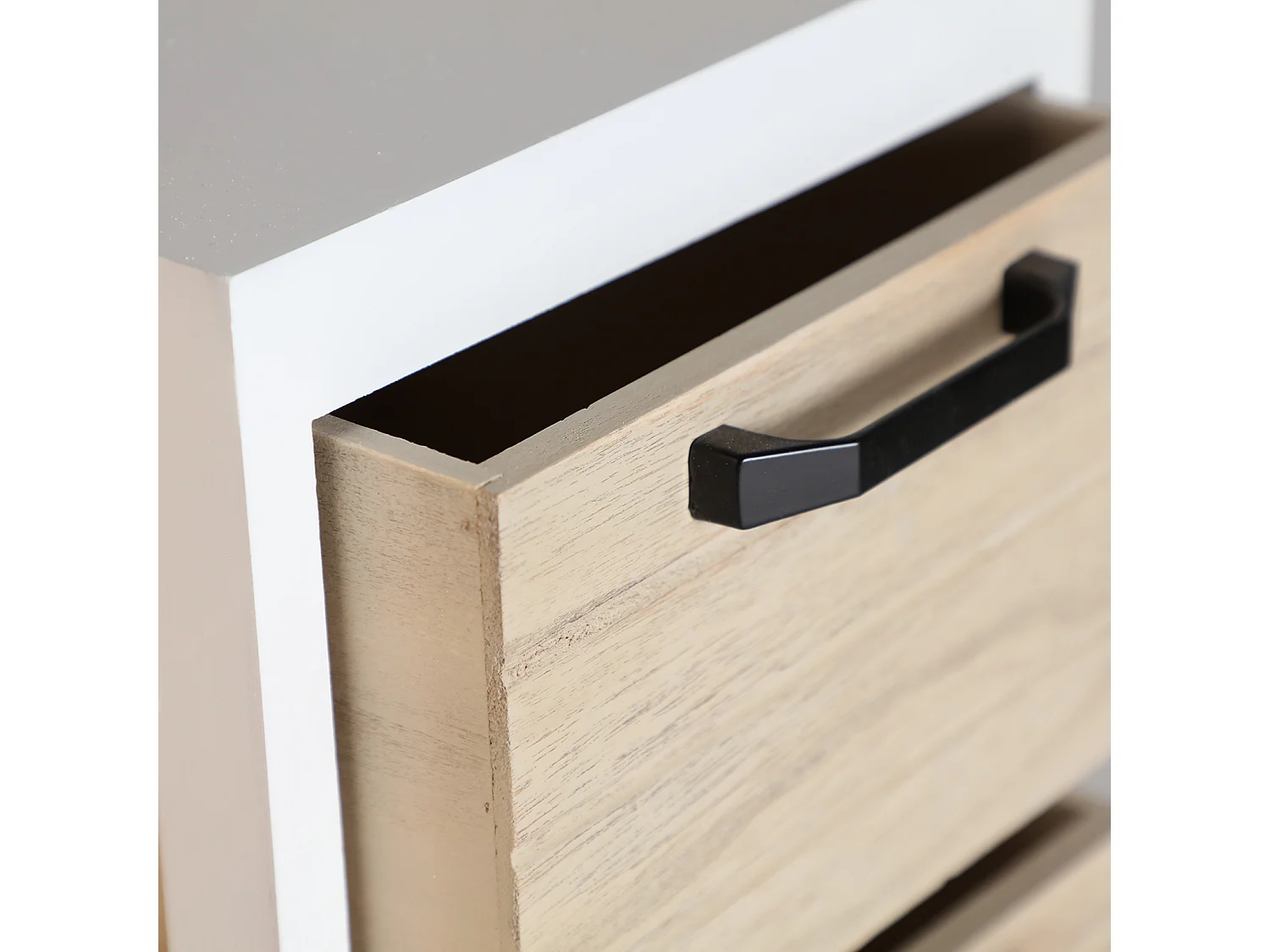 Multi tiroirs en bois de paulownia  25x25x74 cm