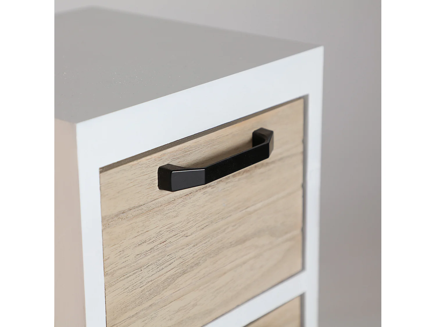 Multi tiroirs en bois de paulownia  25x25x74 cm