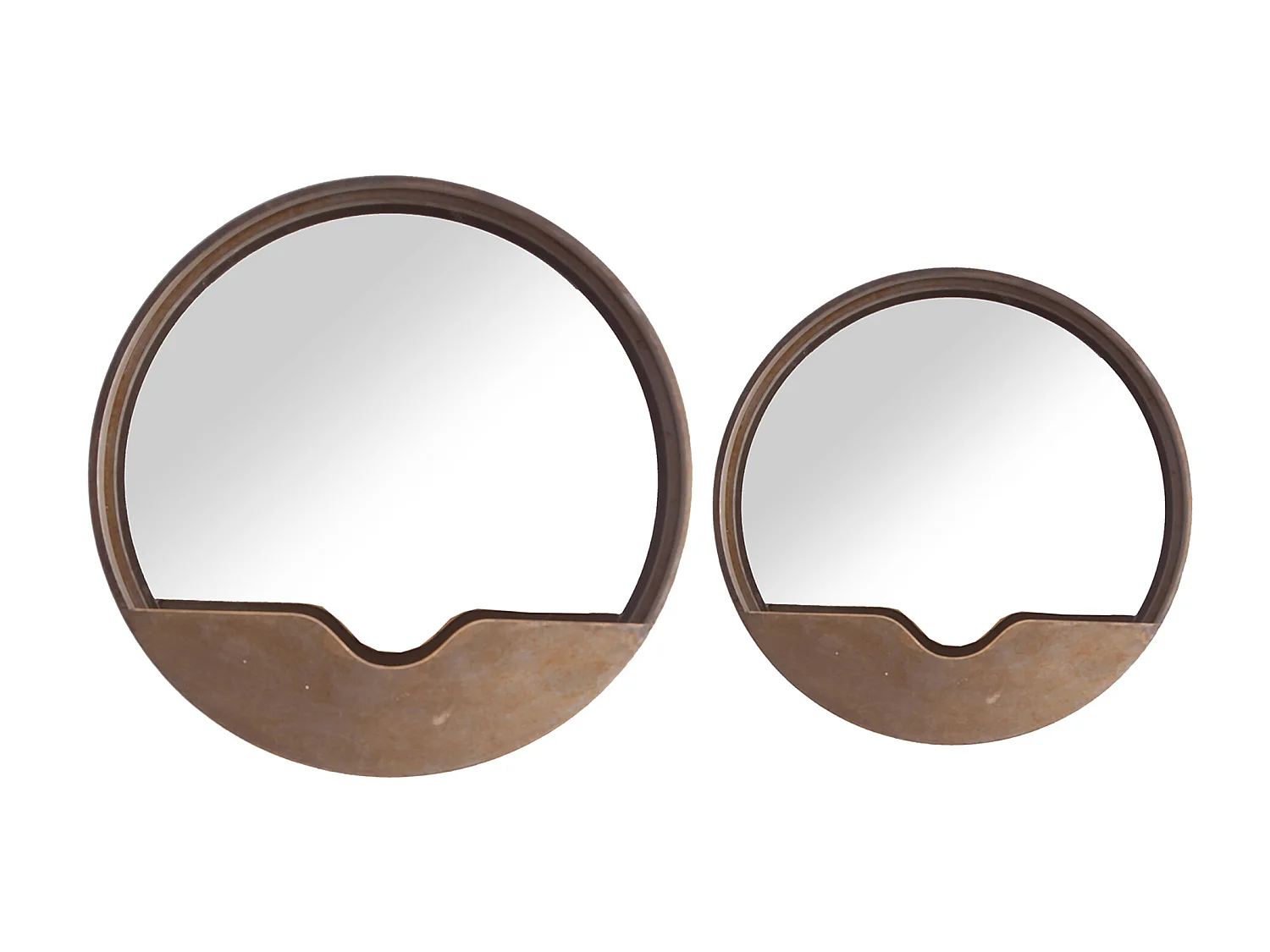 Miroir en fer doré 60x16x60 cm