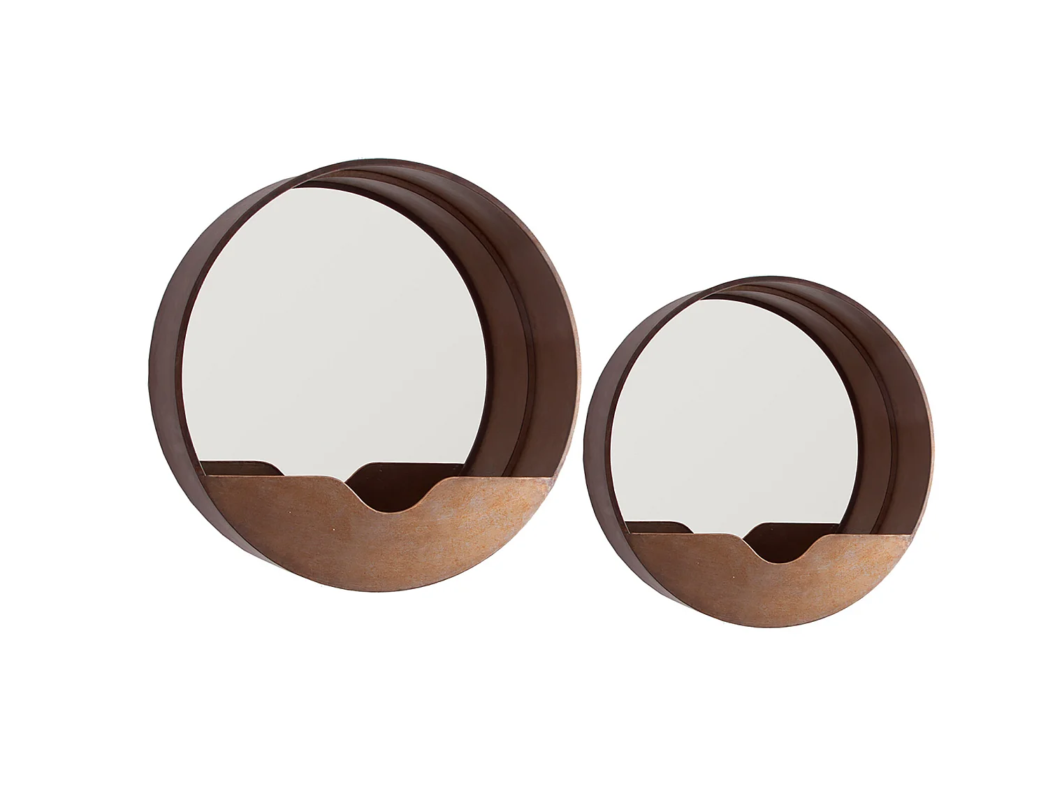 Miroir en fer doré 60x16x60 cm