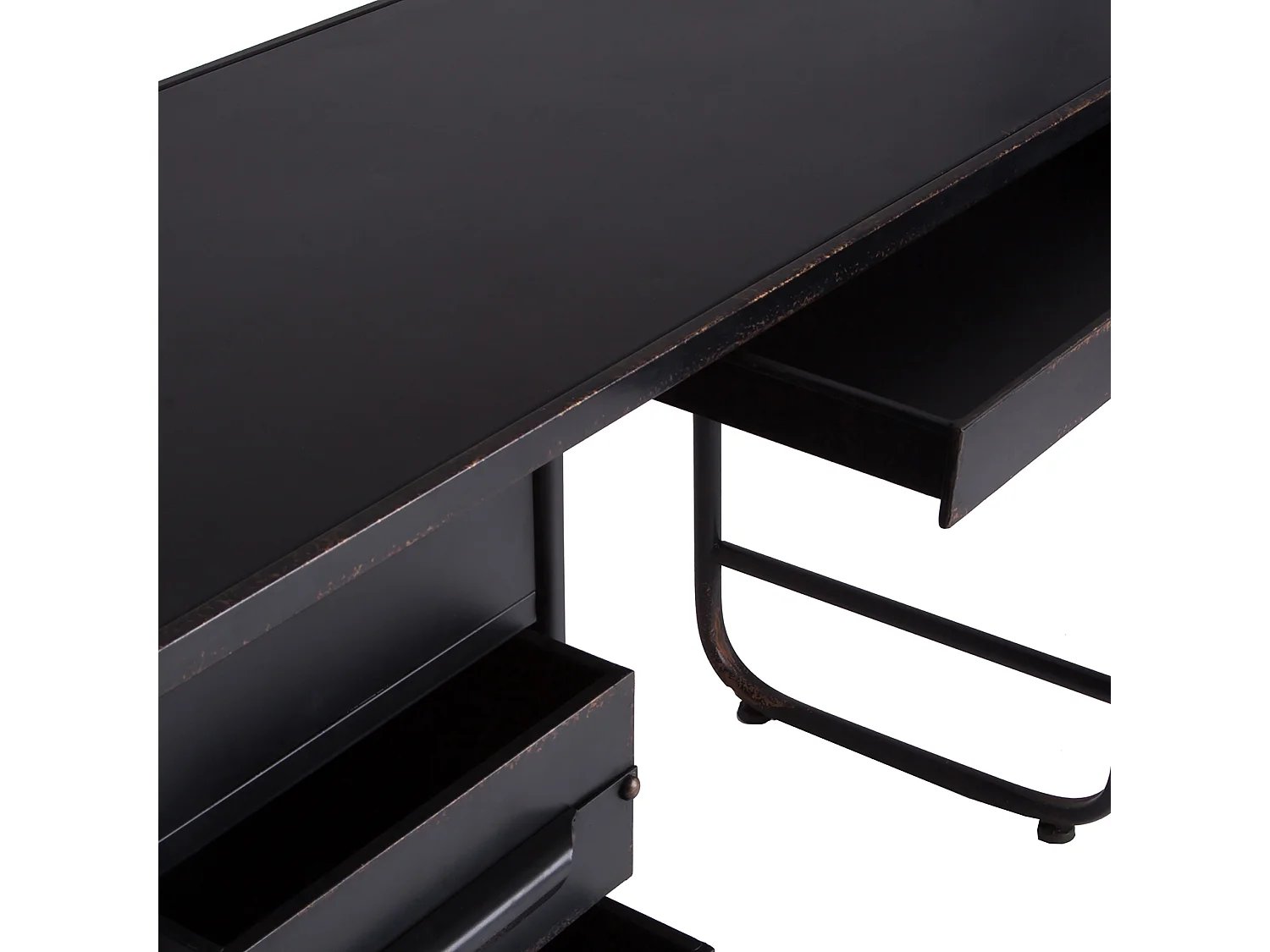 Pupitre en fer noir 120x50x77 cm