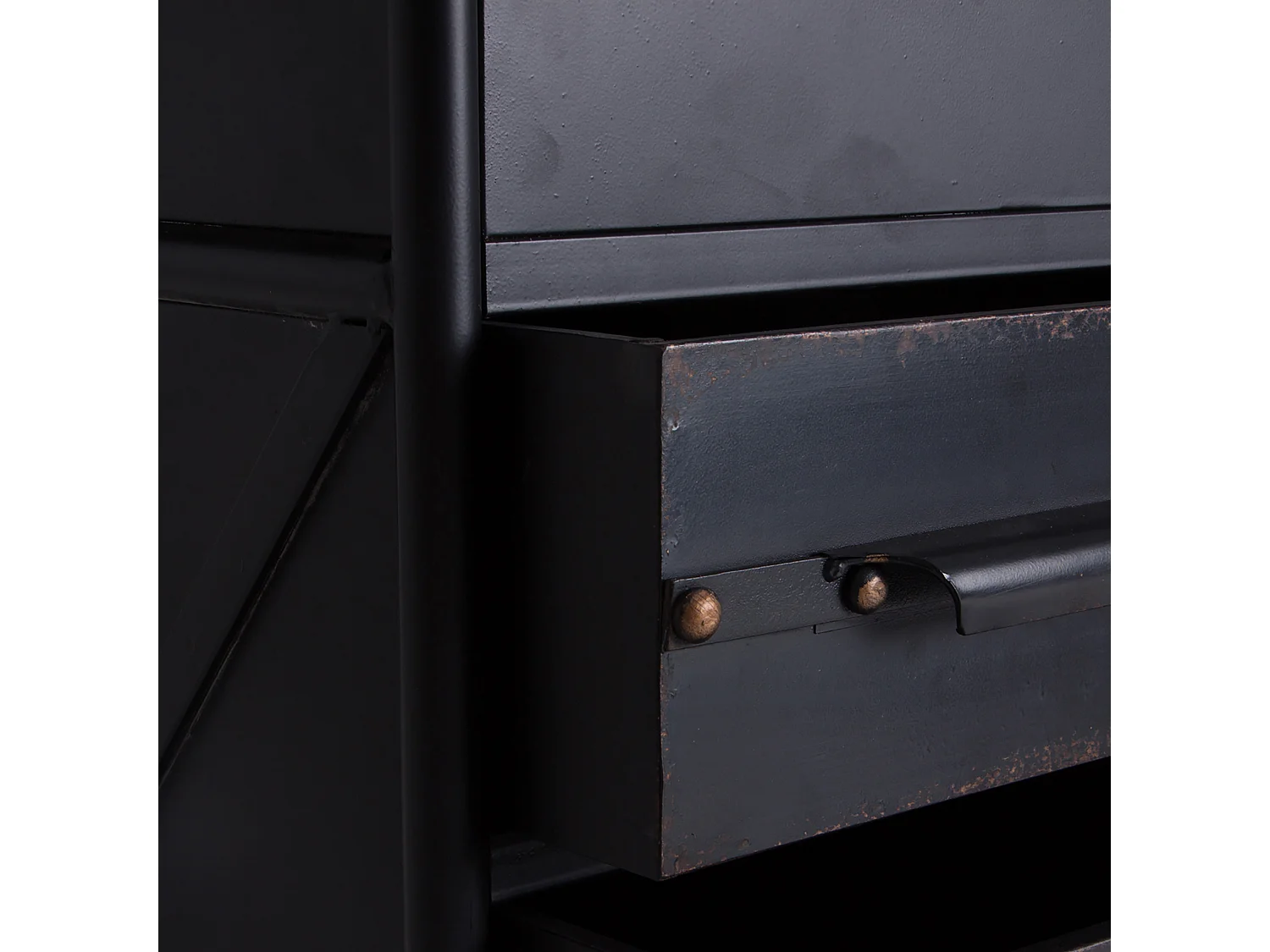 Pupitre en fer noir 120x50x77 cm