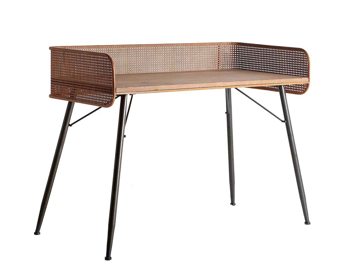 Pupitre en fer marron 124x62x91 cm