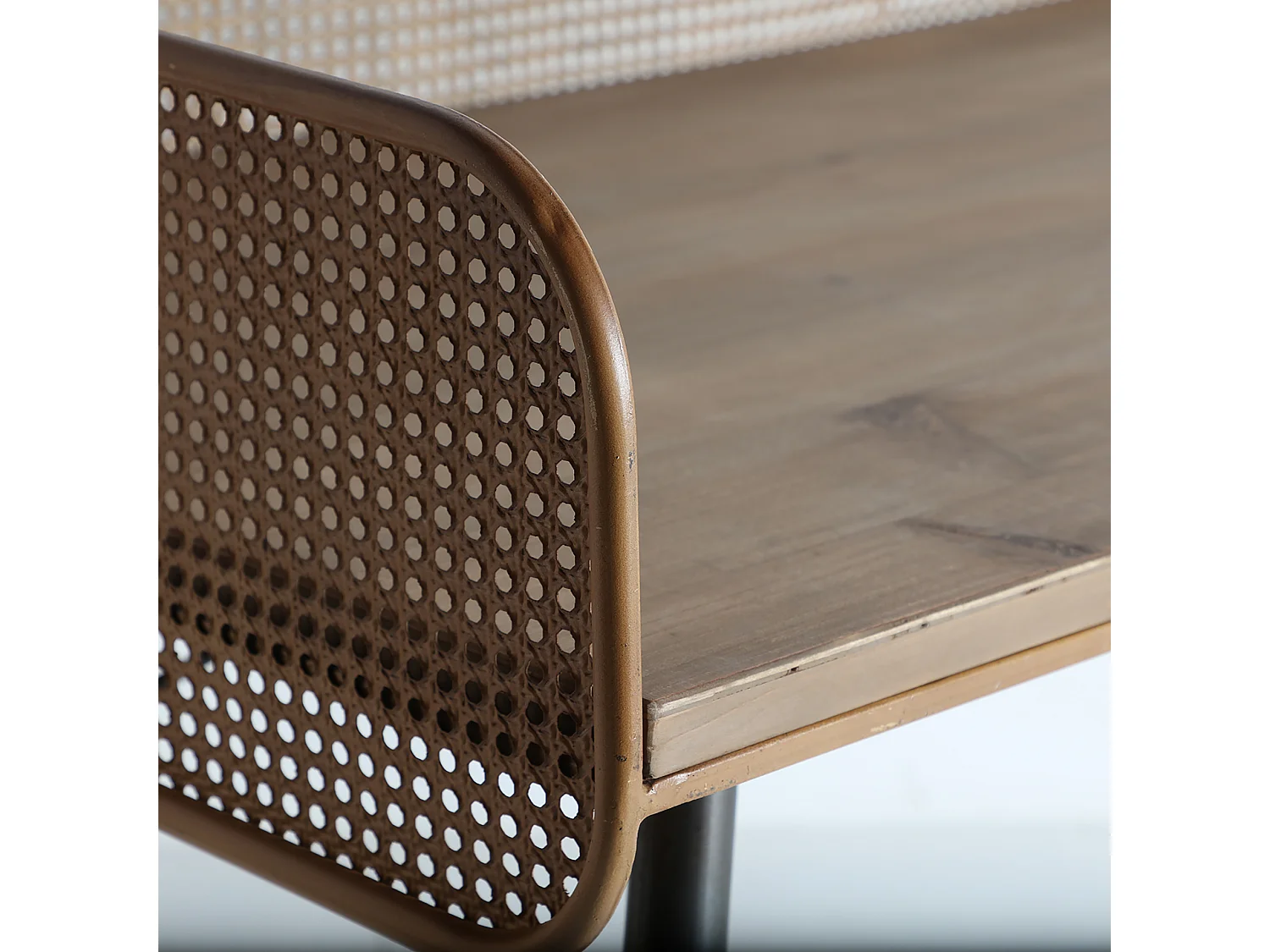 Pupitre en fer marron 124x62x91 cm