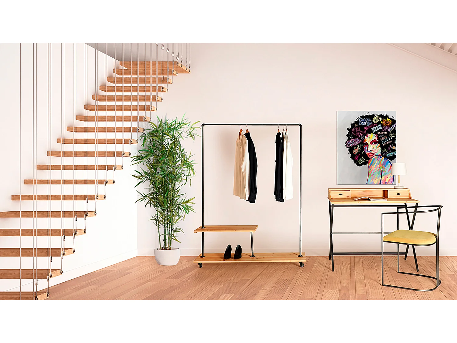 Pupitre en fer  100x60x91 cm