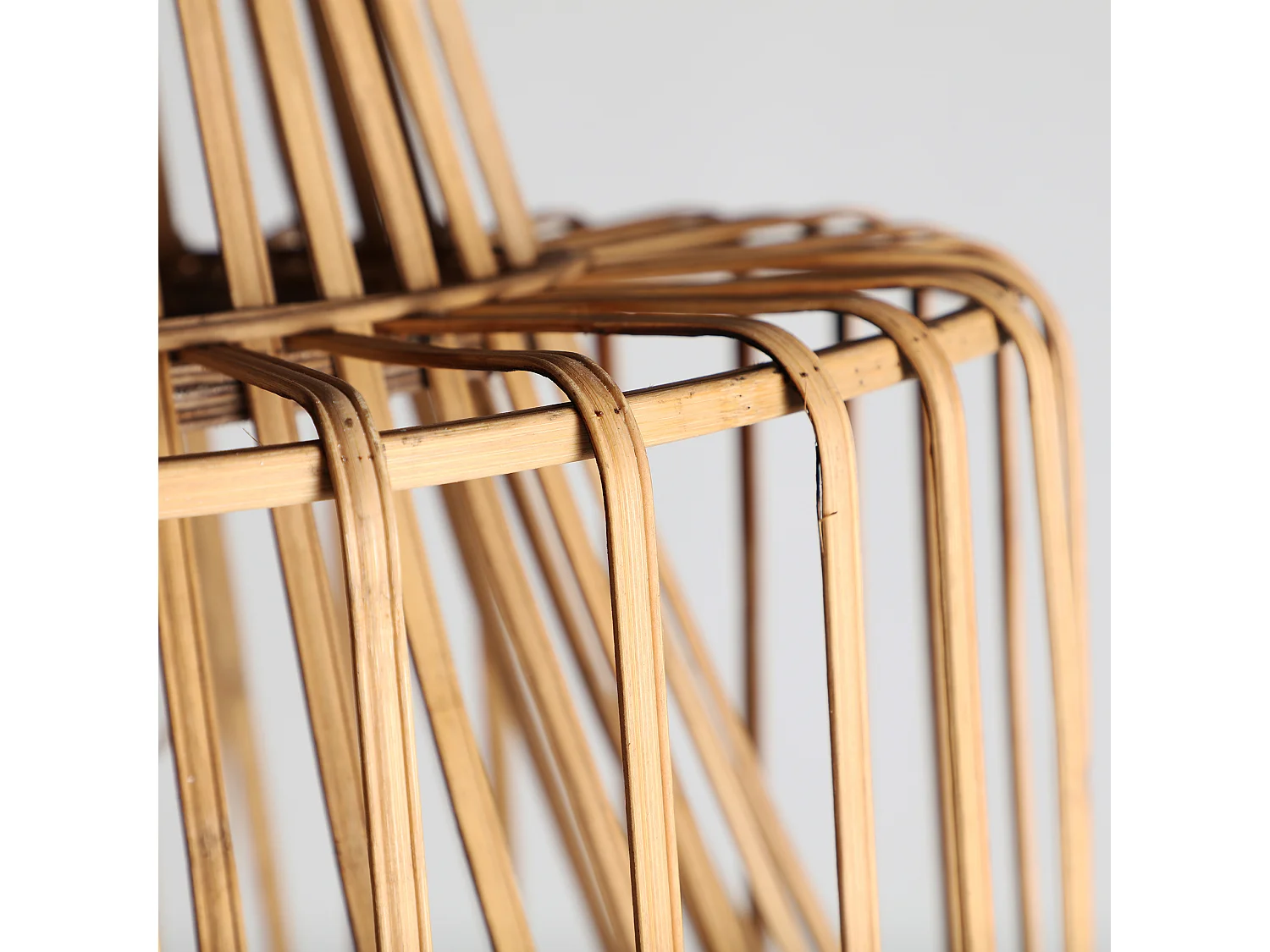 Lustre en bambou marron 46x46x44 cm