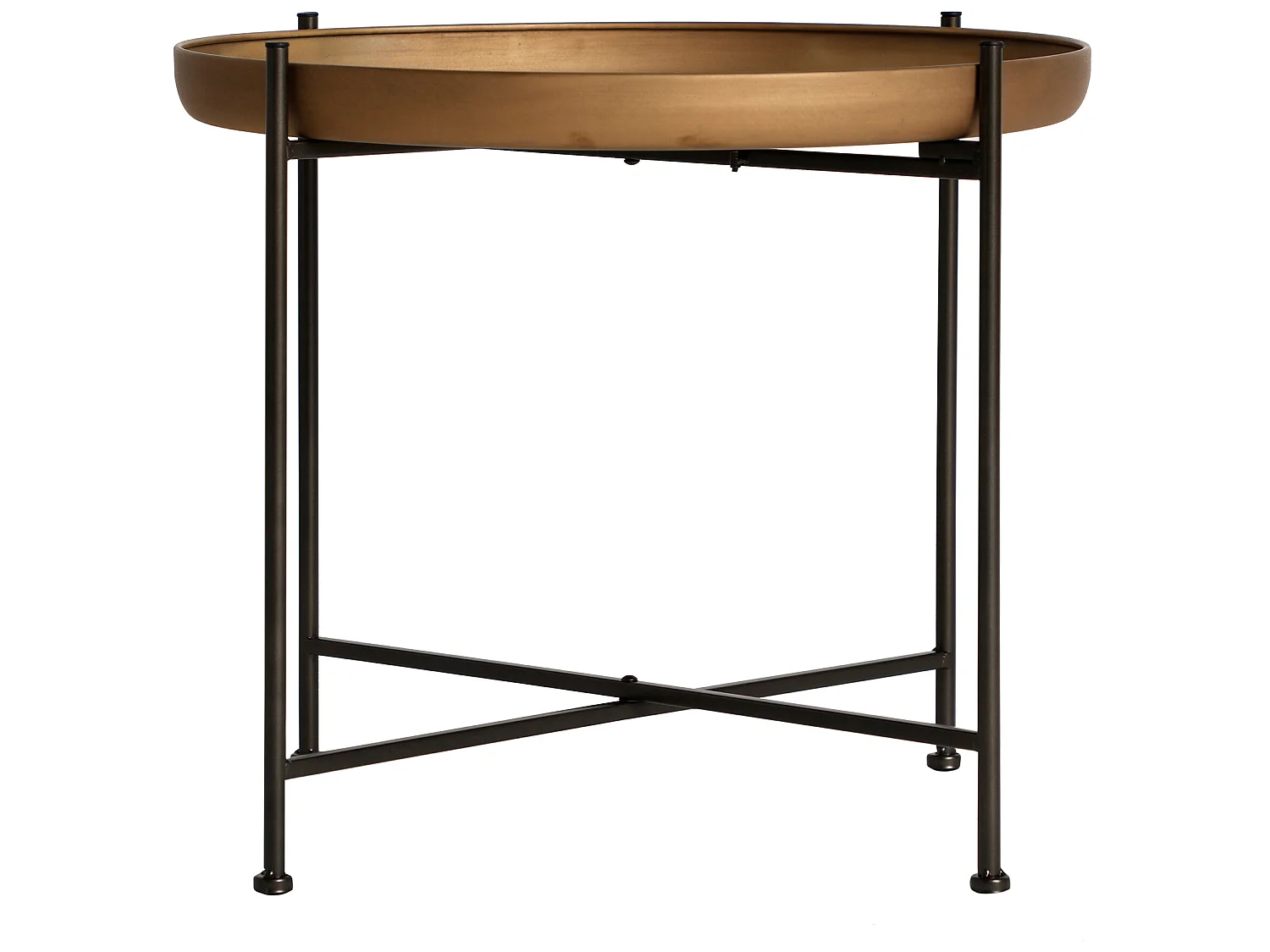 Mesa auxiliar de hierro en color negro