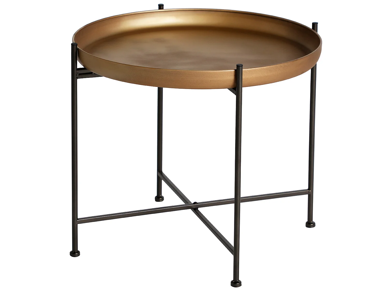 Mesa auxiliar de hierro en color negro