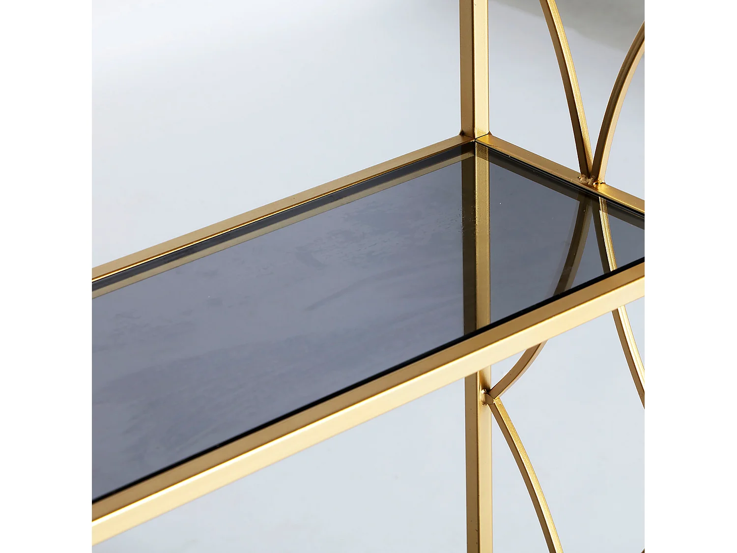 Étagère en fer doré 56x25x183 cm