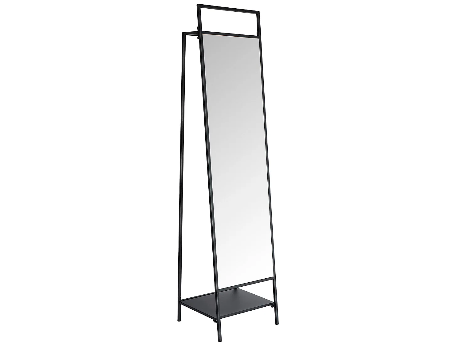 Miroir haute en fer noir 46x39x182 cm