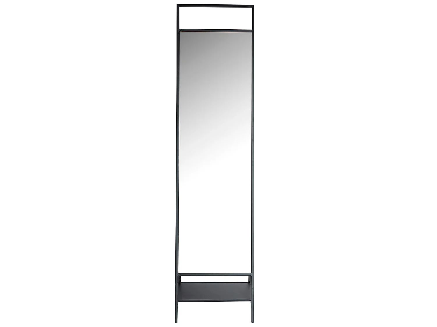 Miroir haute en fer noir 46x39x182 cm