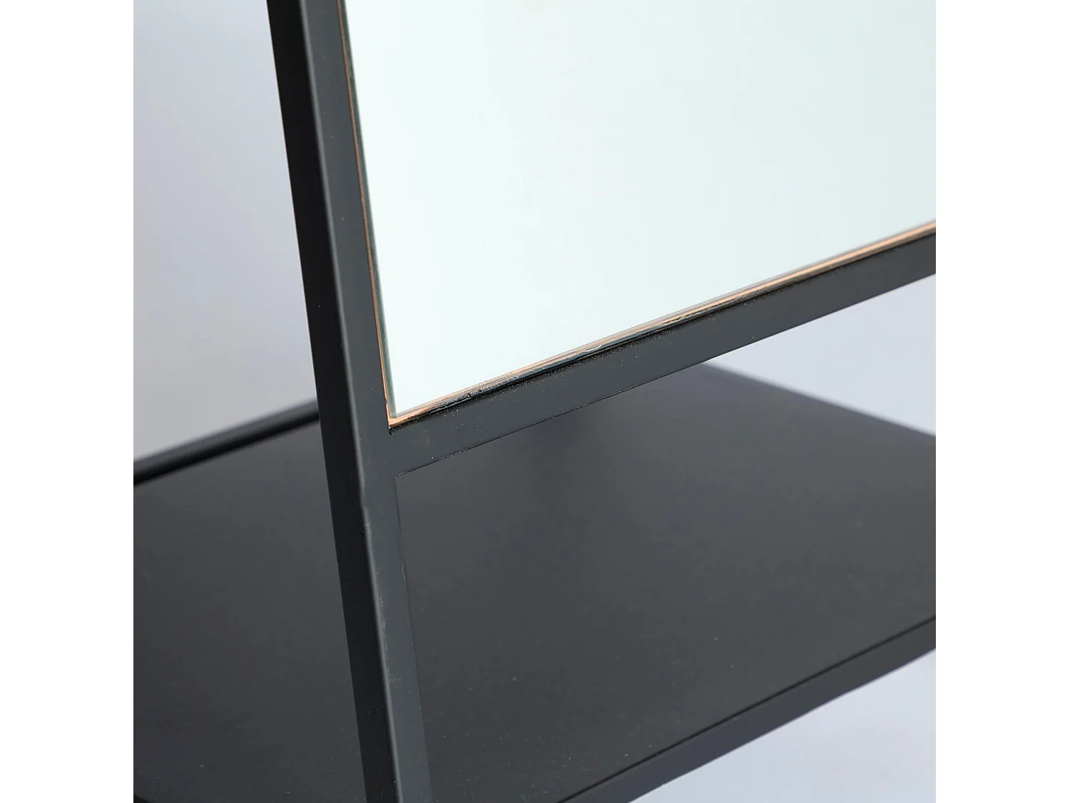 Miroir haute en fer noir 46x39x182 cm