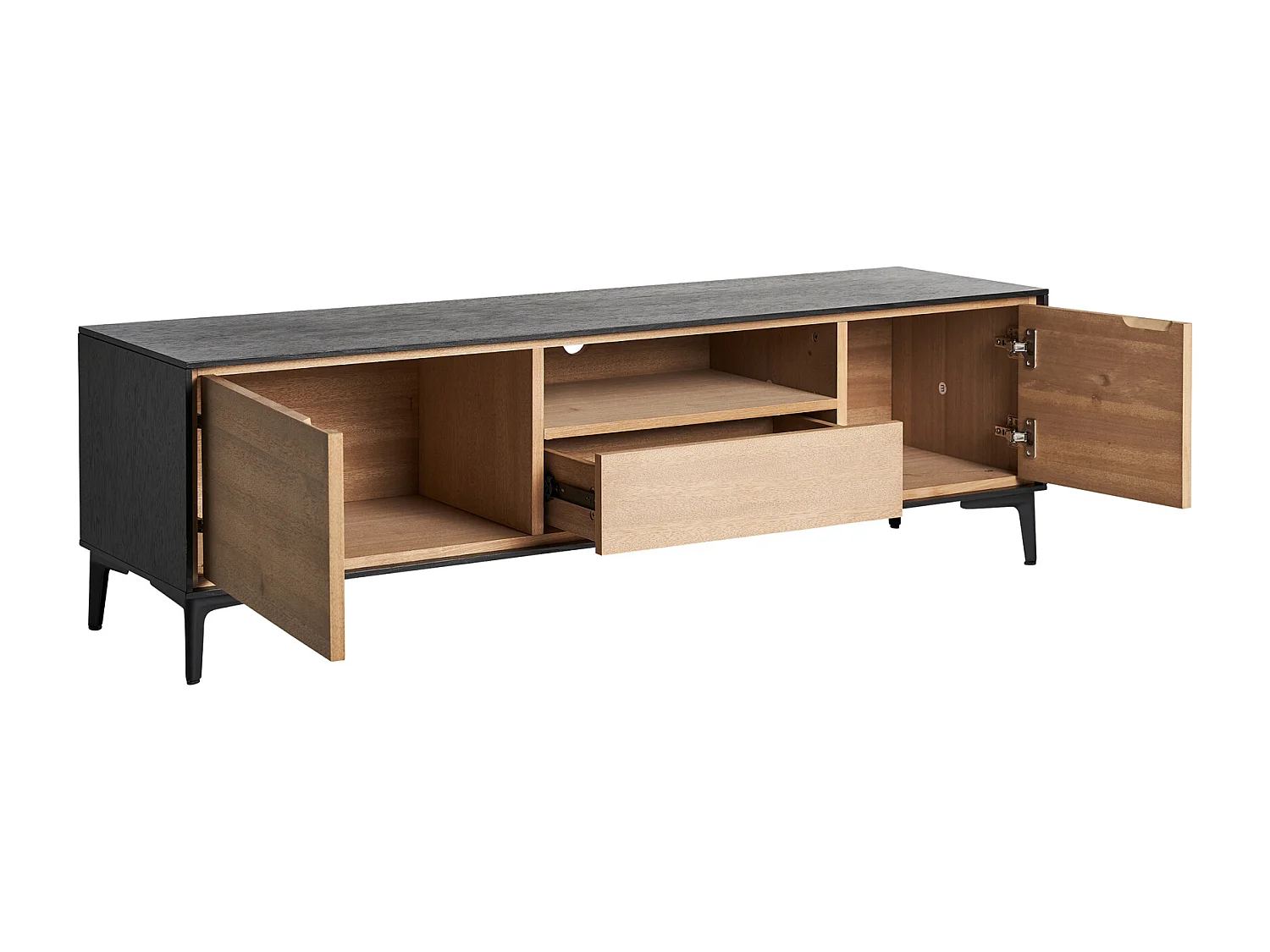 Meuble tv en bois mdf  146x40x44 cm