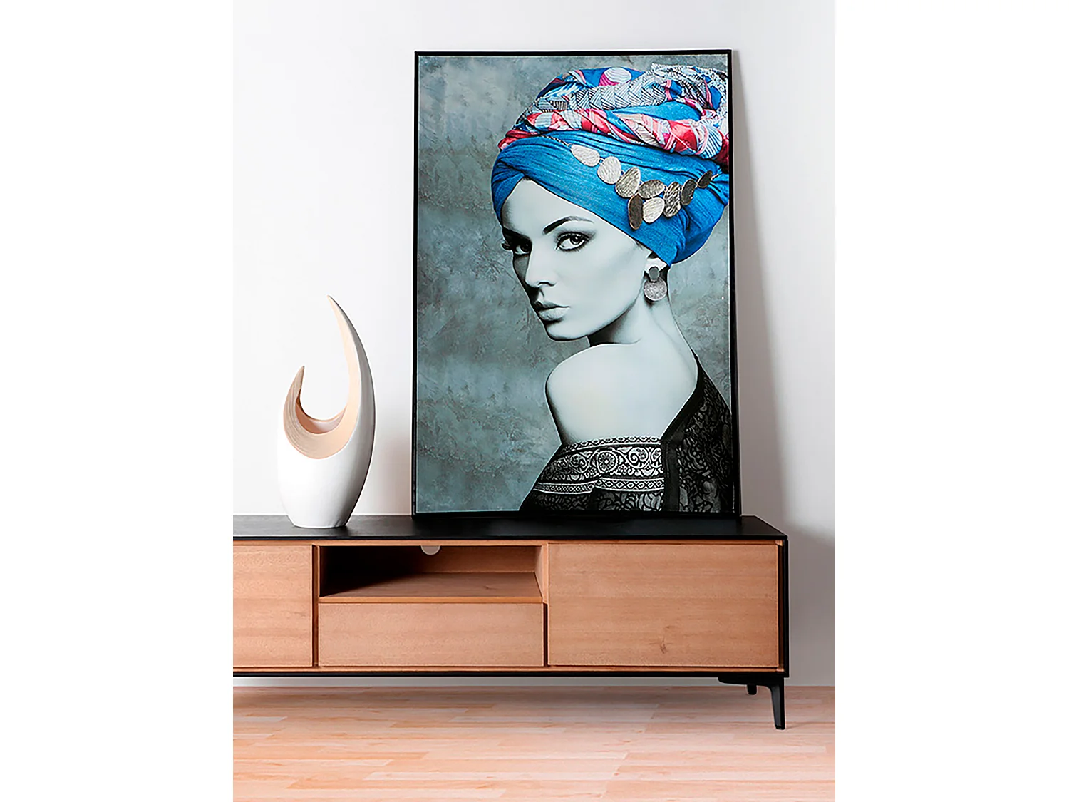 Meuble tv en bois mdf  146x40x44 cm