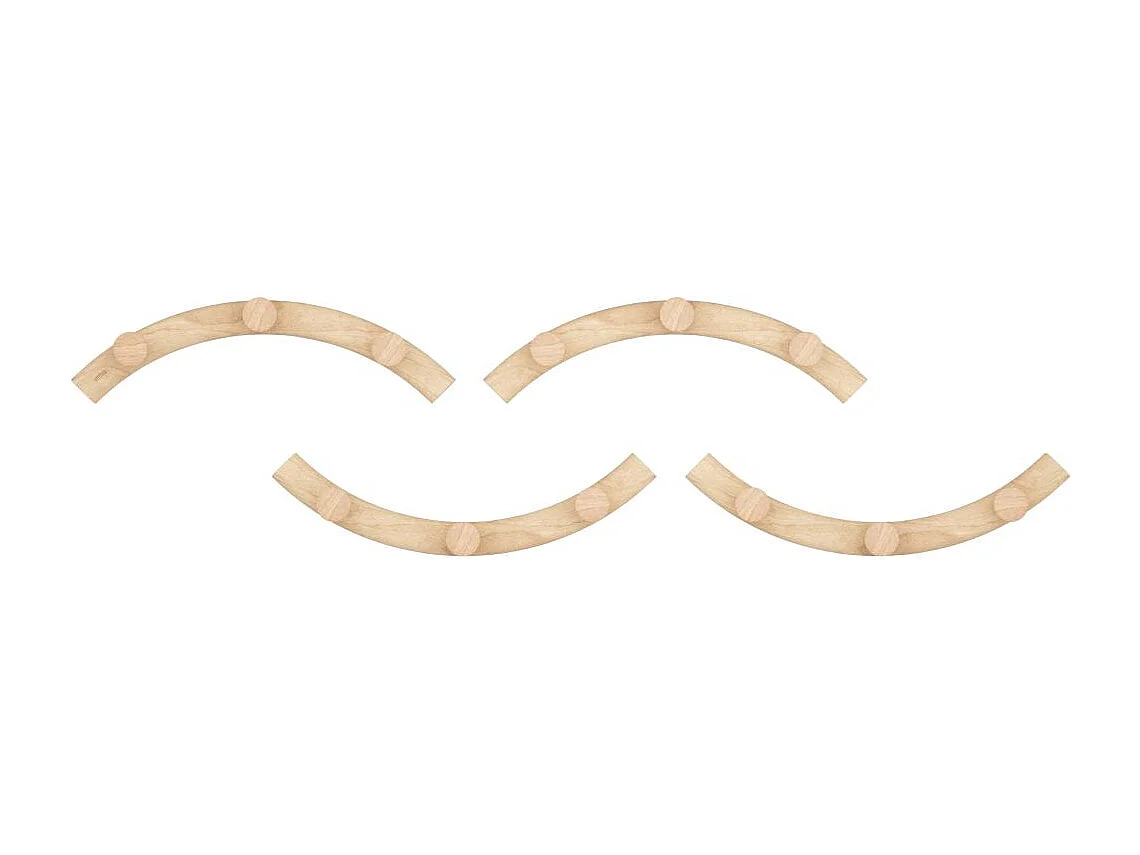 Set de patères multi positions  4 crochets Slinka