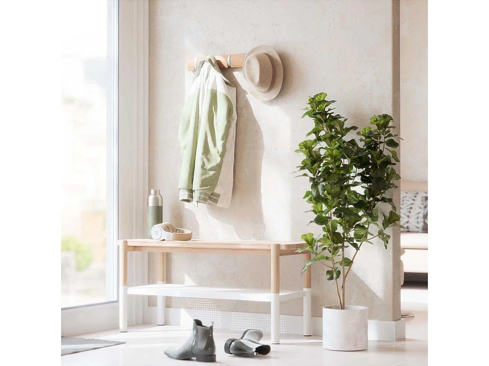 Porte manteaux Flip 5 crochets Naturel