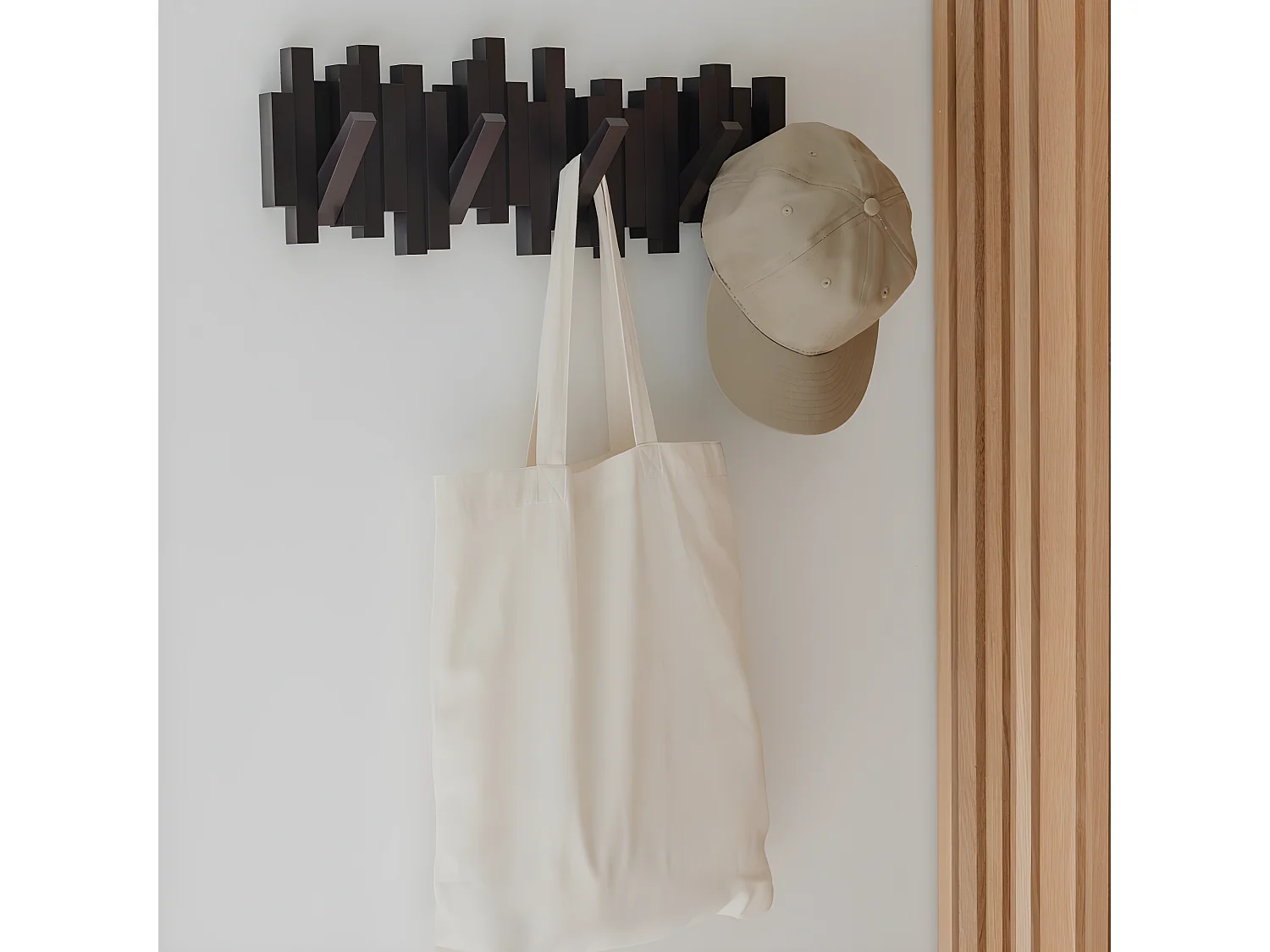 Porte manteau design mural Sticks