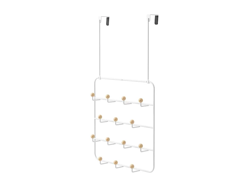 14 ganchos para montaje en la pared o en la parte superior de la puerta Estique