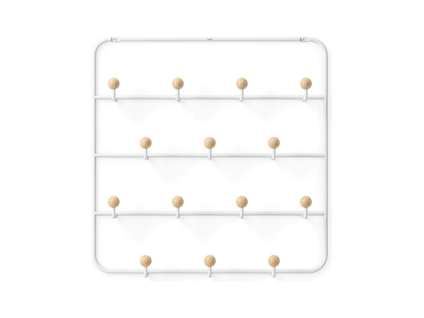 14 ganci per il montaggio a parete o sulla porta Estique