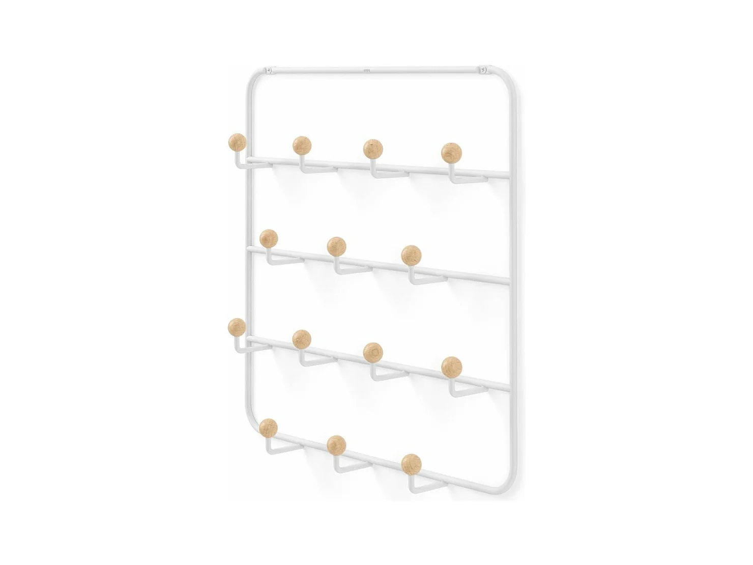 14 ganci per il montaggio a parete o sulla porta Estique