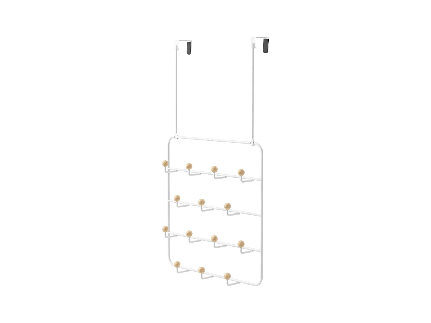 14 ganchos para montaje en la pared o en la parte superior de la puerta Estique