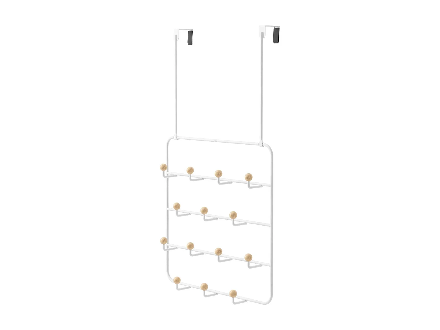 Patère 14 crochets fixation murale ou dessus de porte Estique