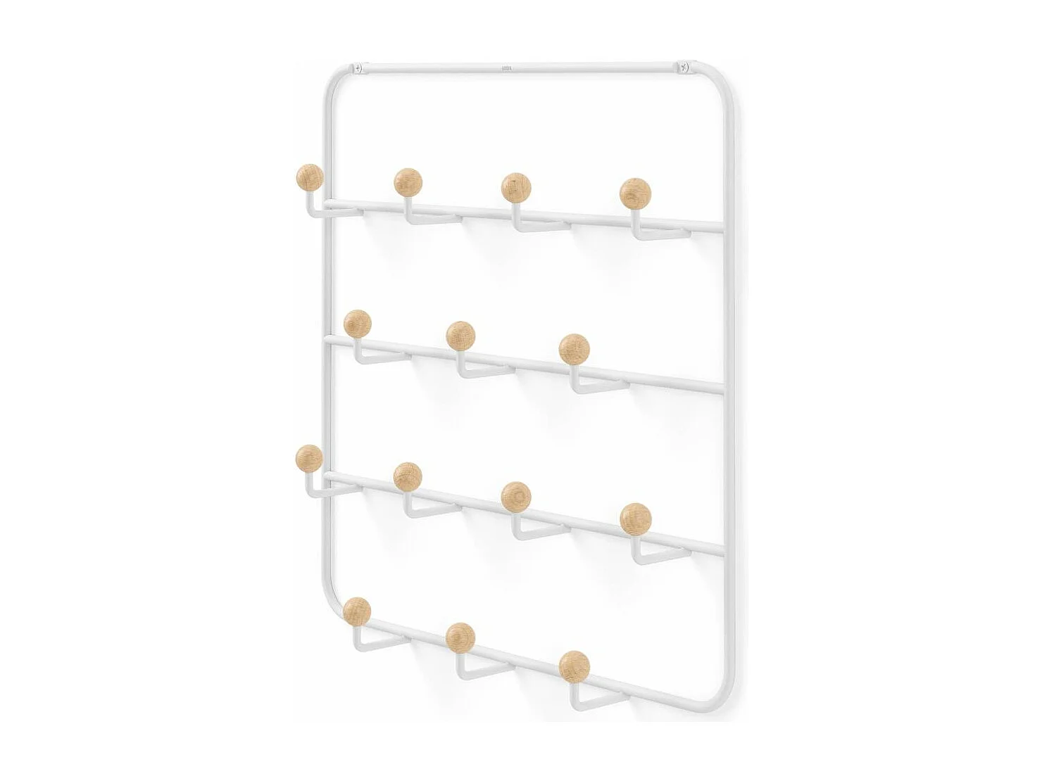 Patère 14 crochets fixation murale ou dessus de porte Estique