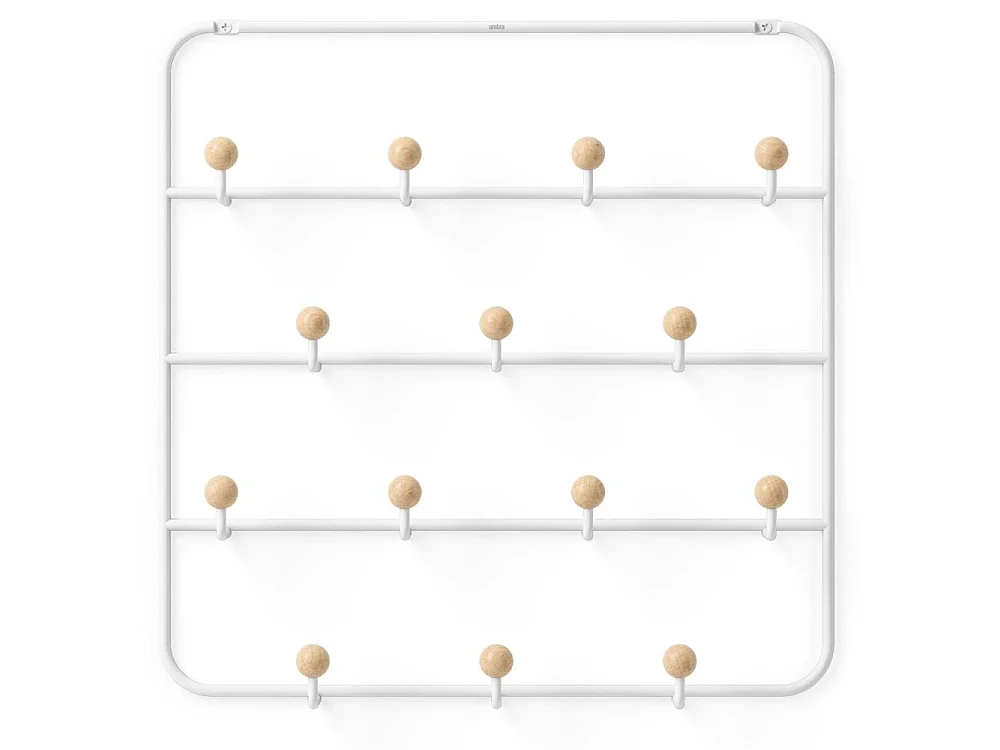 14 ganchos para montaje en la pared o en la parte superior de la puerta Estique