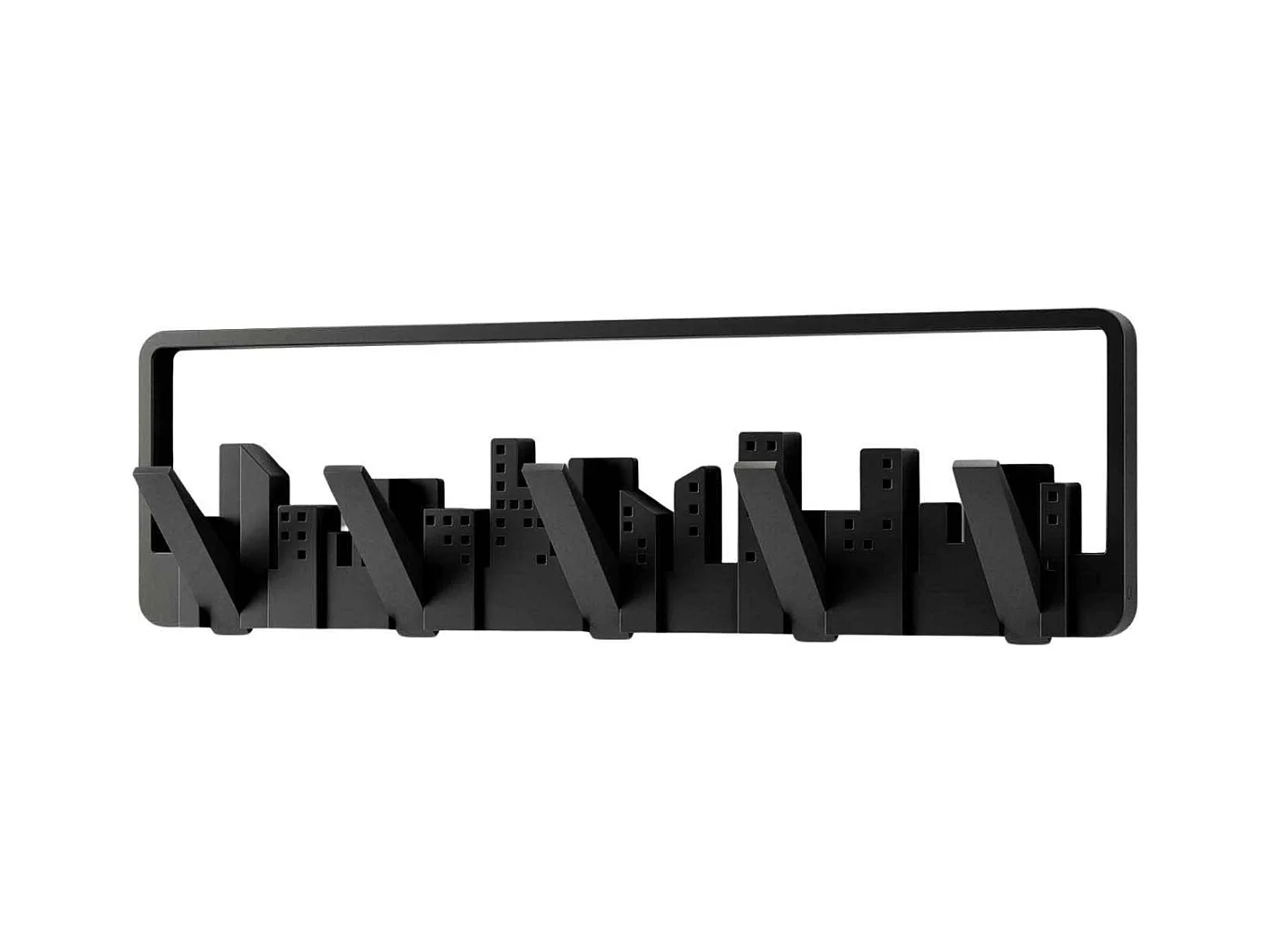 Porte manteau mural design Skyline Noir
