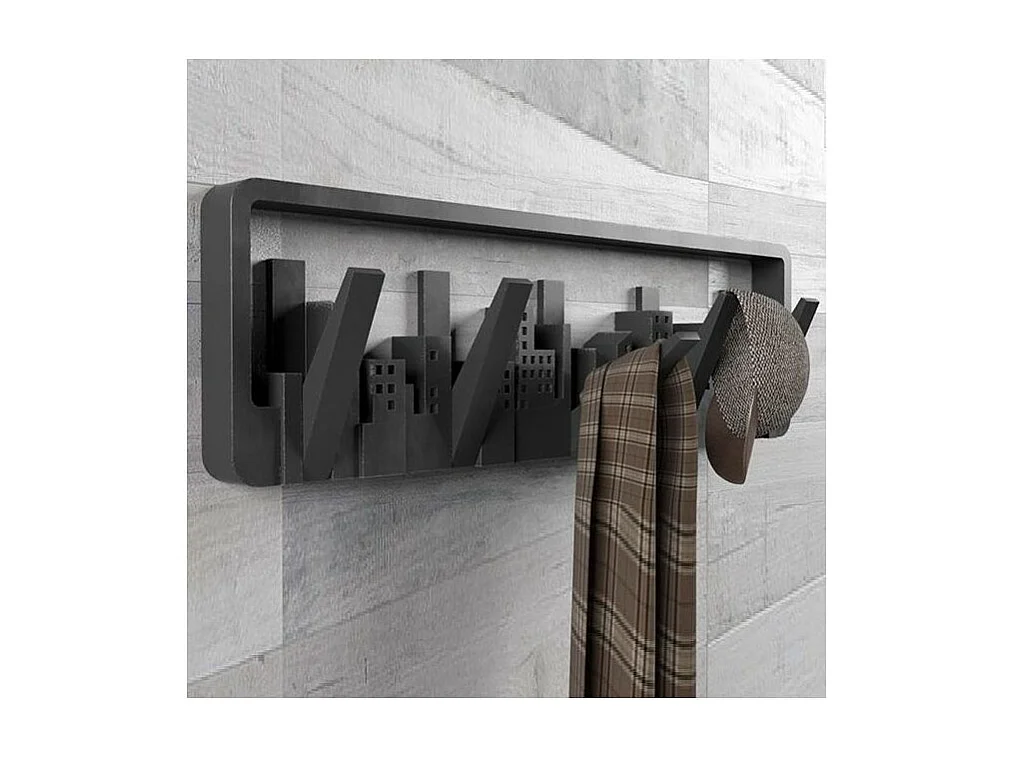 Wandgarderobe im Designstil Skyline